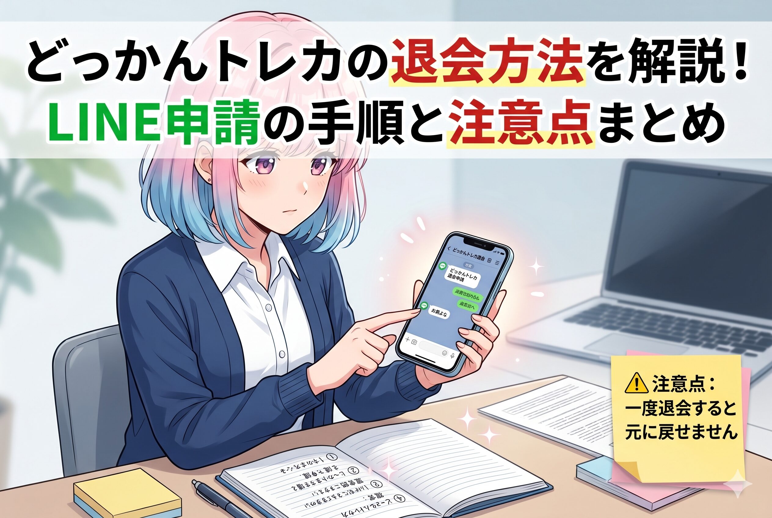 どっかんトレカの退会方法