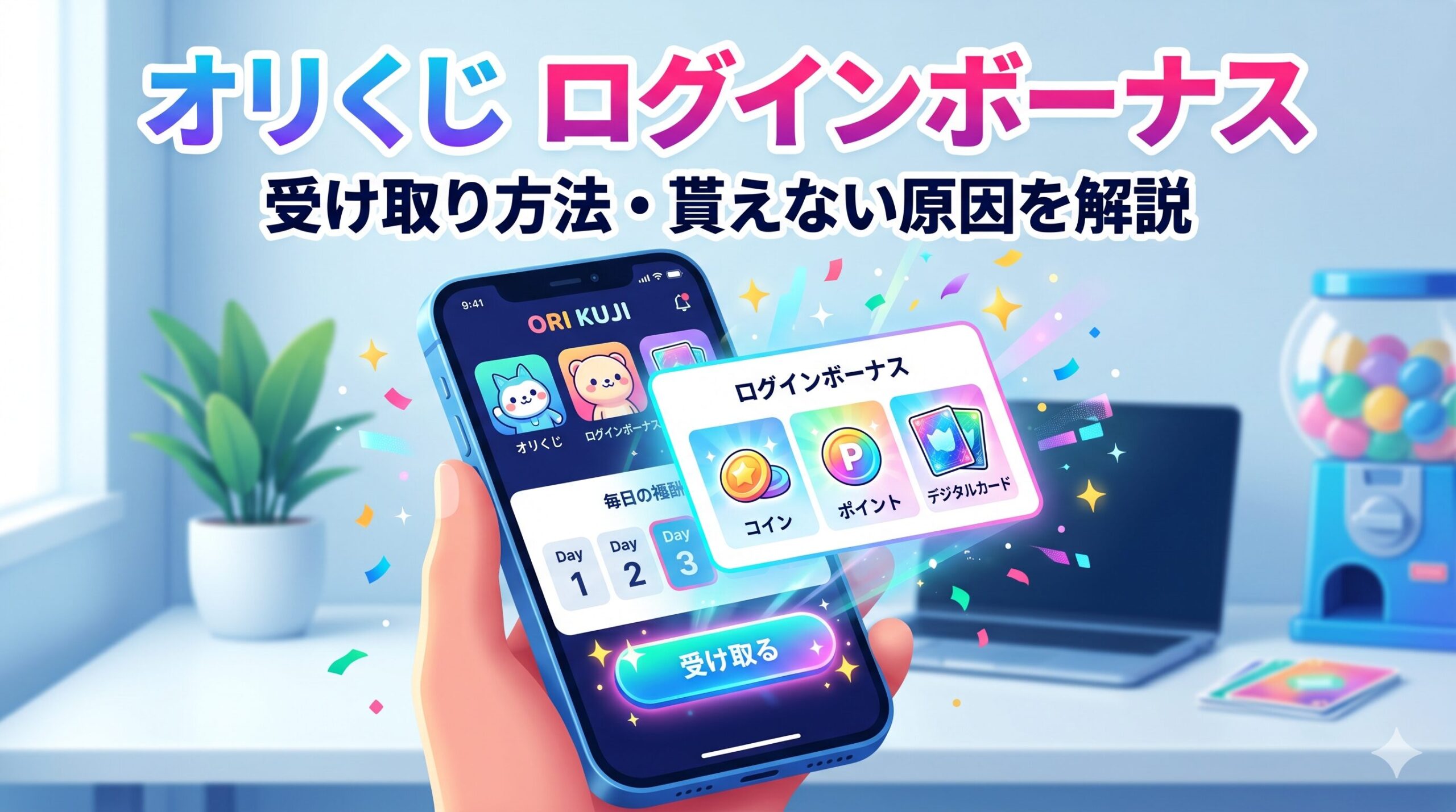オリくじのログインボーナス