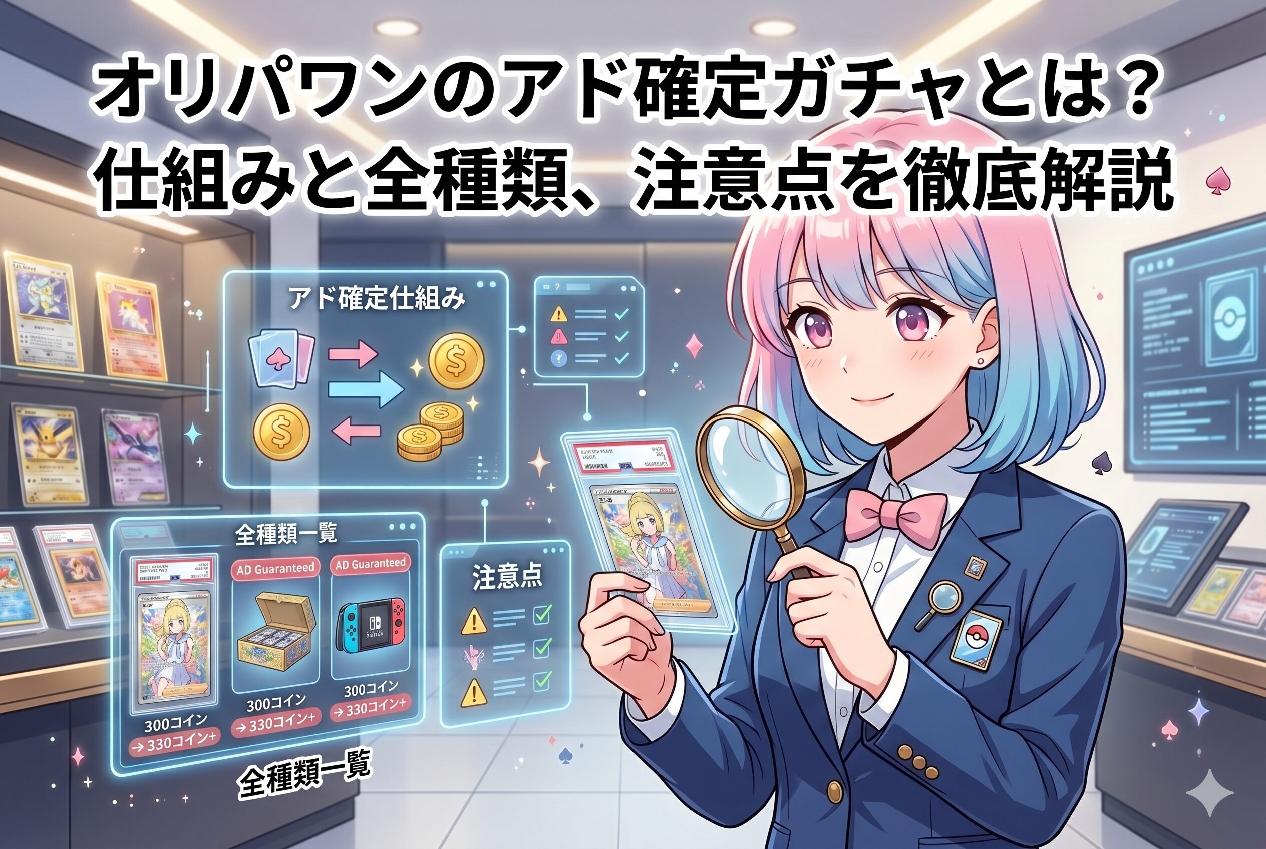 オリパワンのアド確定ガチャ