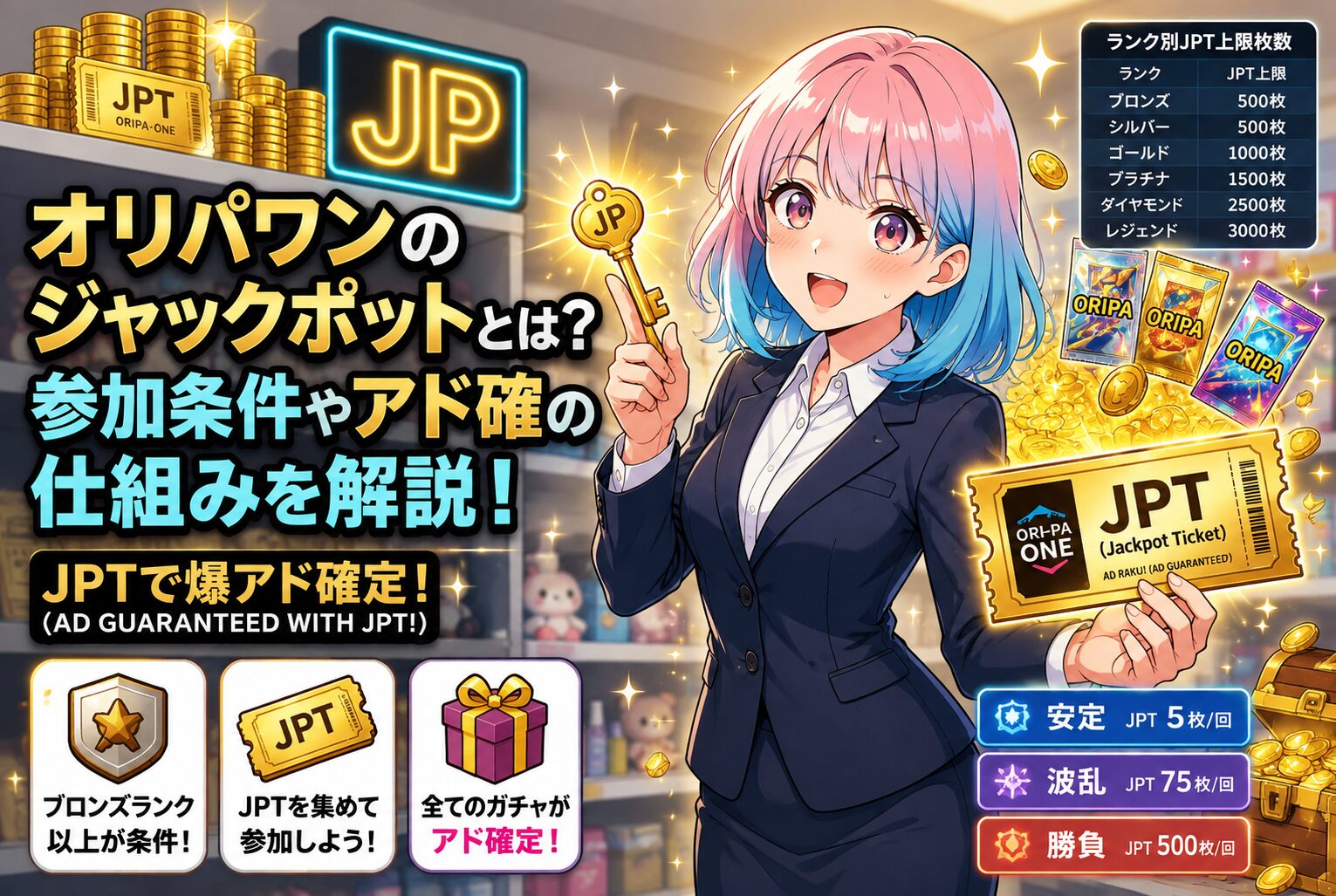 オリパワンのジャックポット