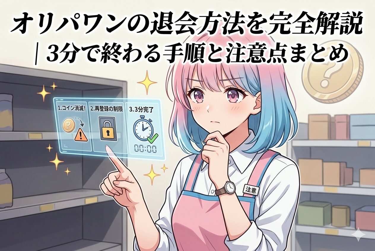 オリパワンの退会方法
