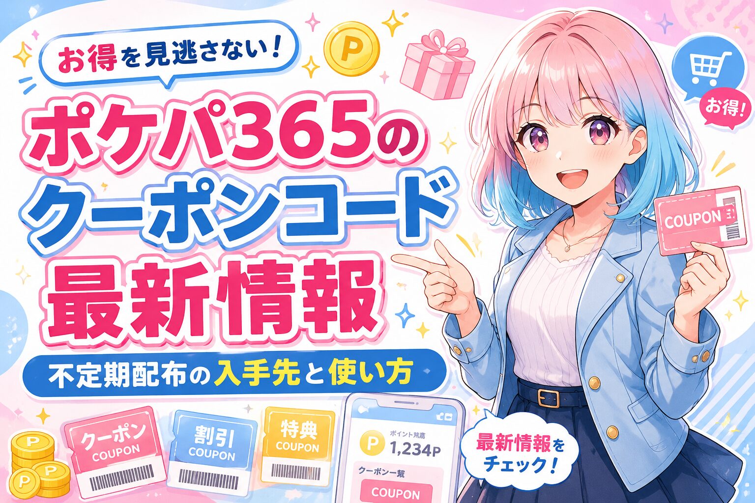 ポケパ365のクーポン